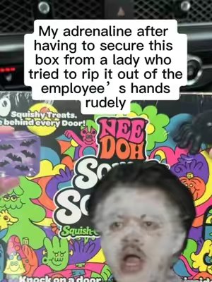 TikTok post by @yourdadsbesti2 for NeeDoh (Schylling). Caption reads: Squishy Hunting be like that sometimes......