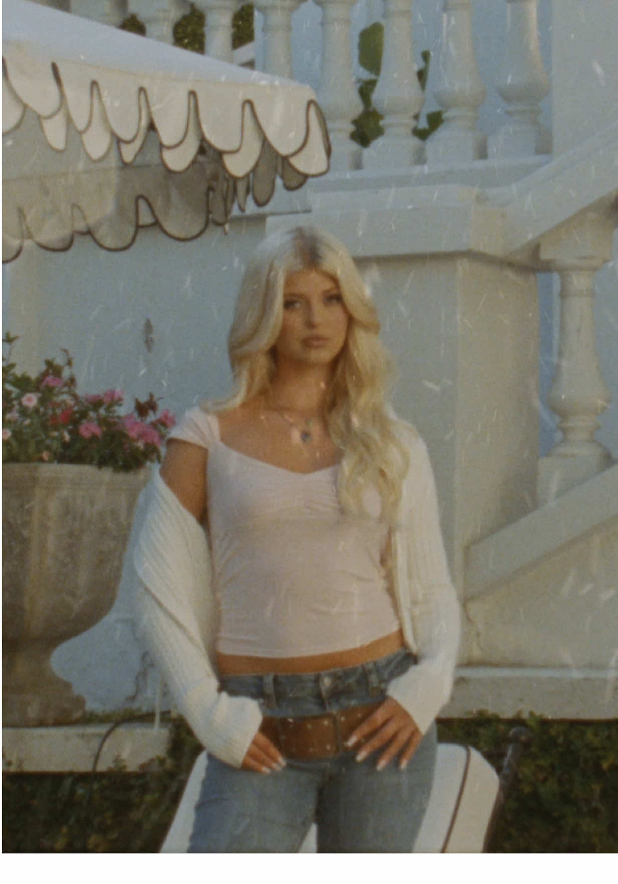 TikTok post by @lorengray for Tillys. Caption reads: #ad BTS from my shoot with Tillys 💫 I had so much....