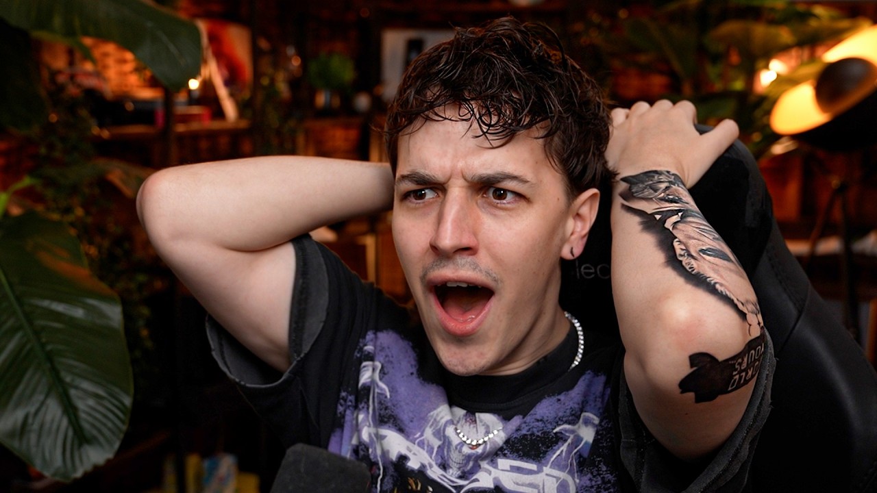 YouTube post by @camkirkhambabyy for Revolut. Caption reads: Influencers Caught Faking Their Lifestyle Online...