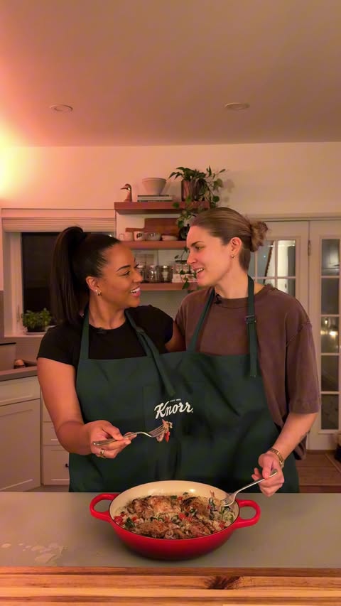 Instagram post by @catchchey for Knorr. Caption reads: it’s no secret that i … am no chef👩🏽‍🍳 i....