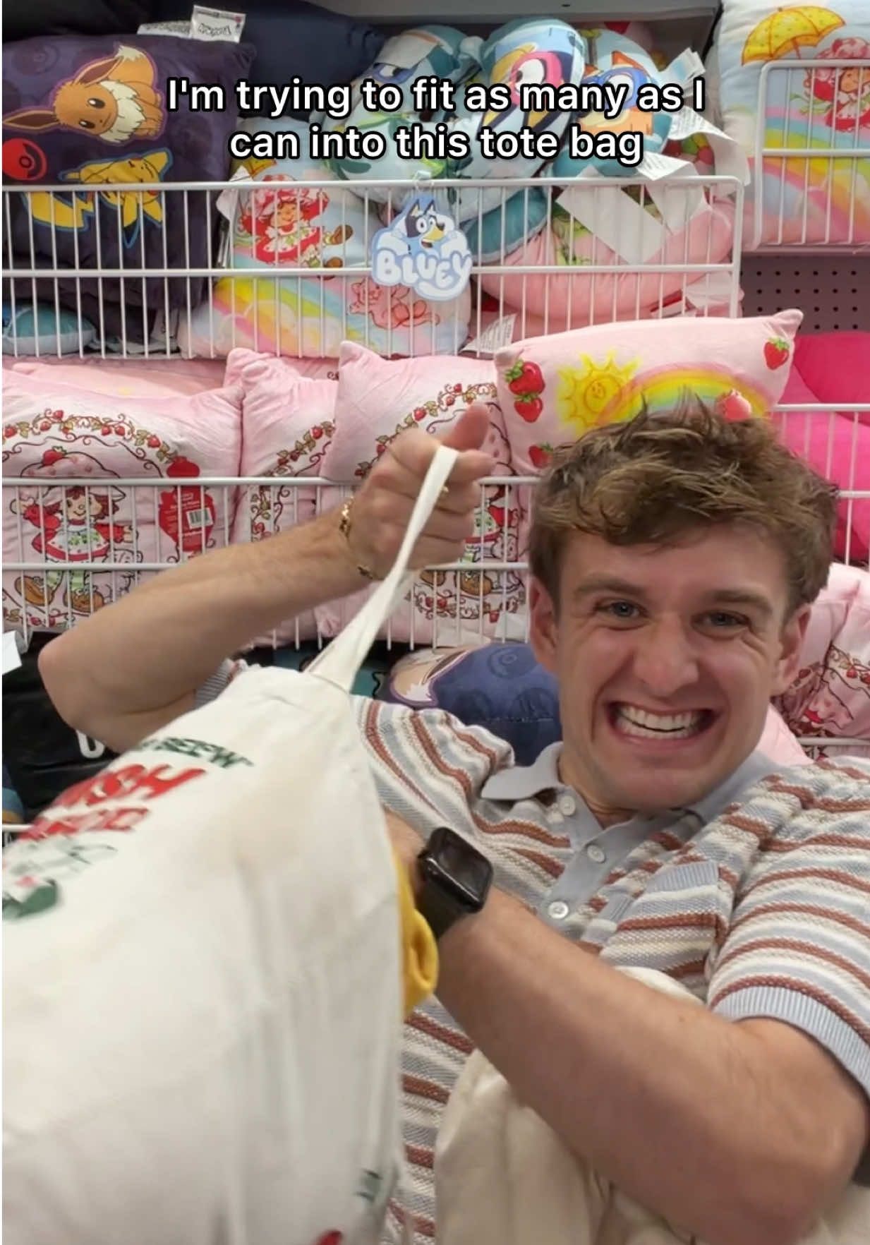 TikTok post by @cringecarter for Five Below. Caption reads: COUNTING DOWN THE DAYS UNTIL I GET MY BABIES @Five....