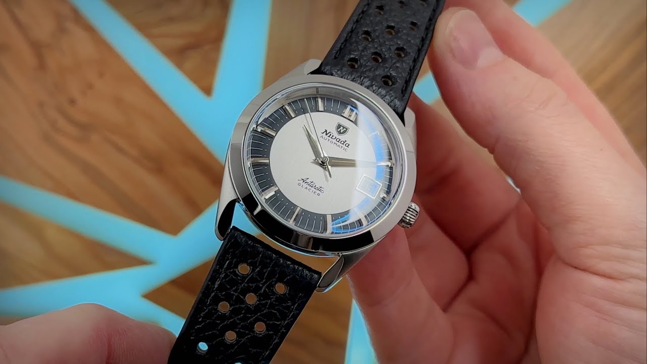 YouTube post by @ilikewatches for Nivada Grenchen. Caption reads: This Swiss Made Watch Is Stunning! Nivada Grenchen....