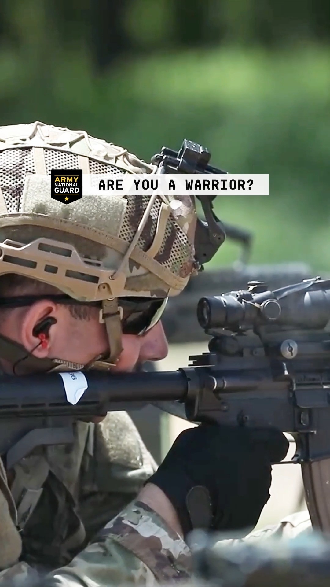 Instagram post by @kyarmyguard for National Guard. Caption reads: Forged by discipline. Defined by duty. Ready to....