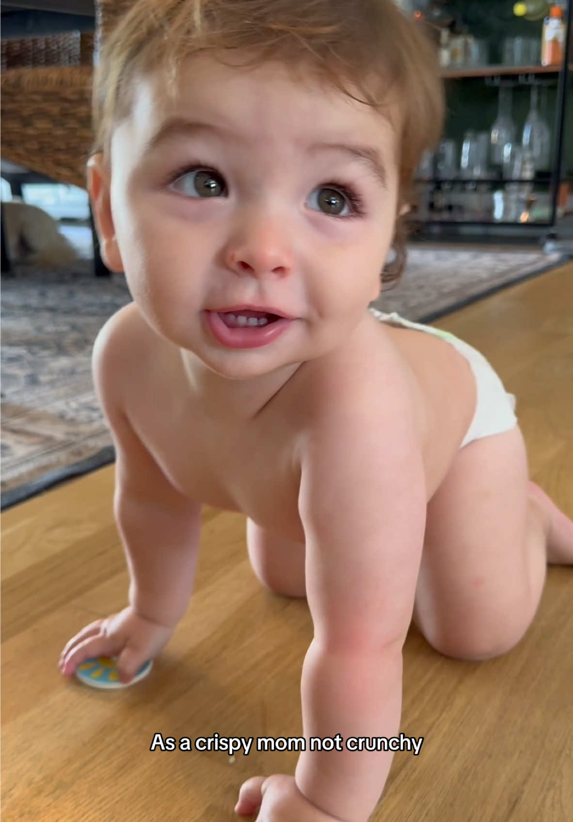 TikTok post by @ashleyiaconetti for Honest. Caption reads: #HonestPartner I'm not full-on crunchy, but I do....