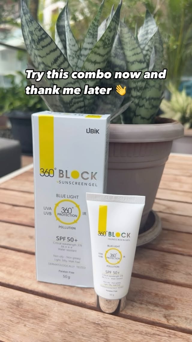 Instagram post by @neha1584 for Viral Pitch. Caption reads: Protect every angle with 360° sunscreen - complete....