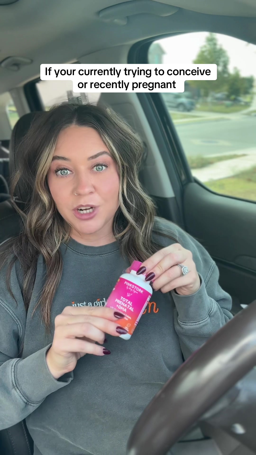 TikTok post by @chelsealsmith3 for Pink Stork. Caption reads: [...] this is one of my top choices! @Pink Stork....