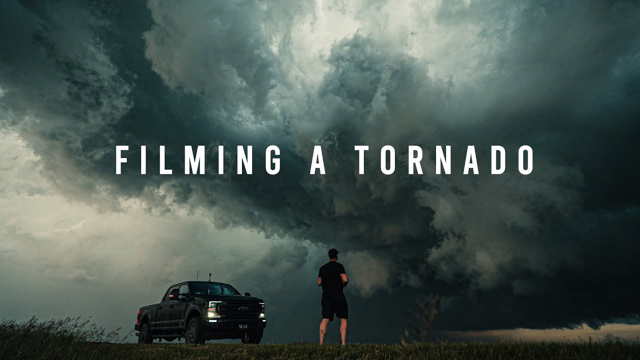 YouTube post by @markbone for SmallHD. Caption reads: We Caught a Tornado.