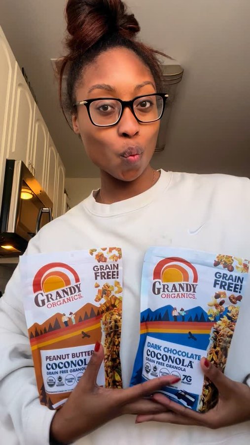 Instagram post by @healthyshyla for Grandy Organics. Caption reads: #grandyorganics If you’re looking for a more....