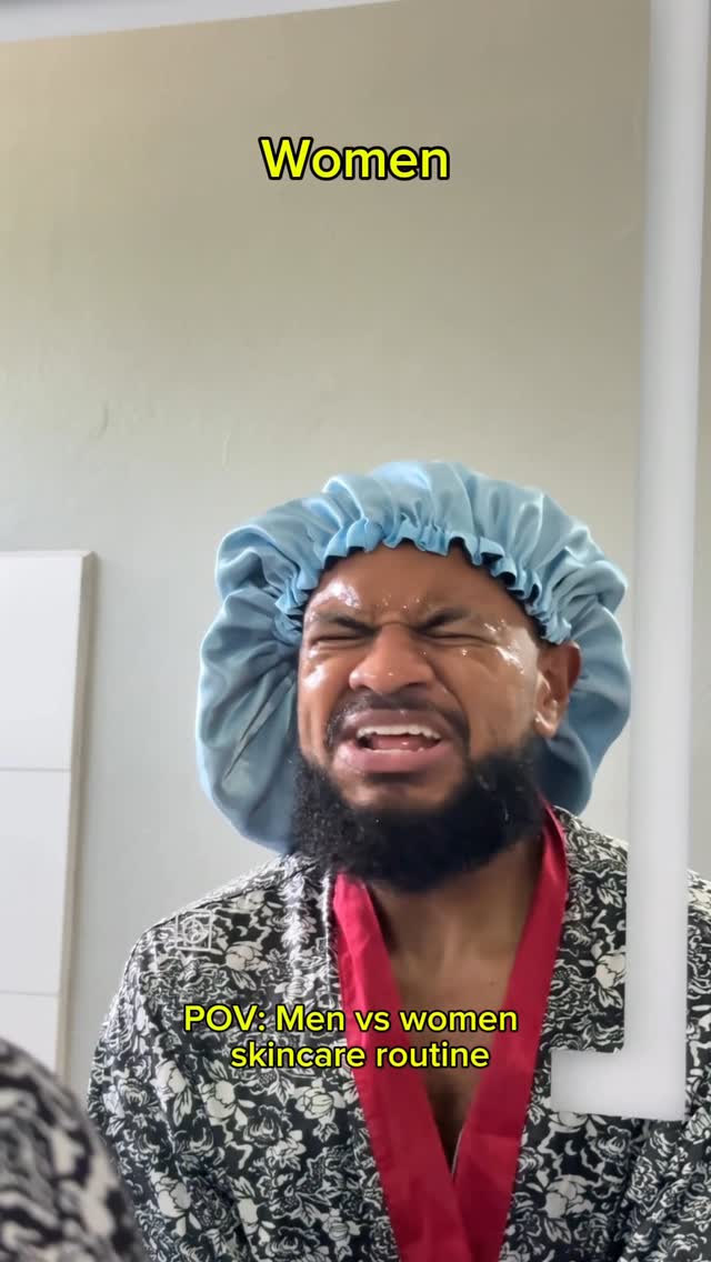Instagram post by @kylebossone for Urban Skin Rx. Caption reads: Men skincare is two steps 😂 #caribbean #comedy....