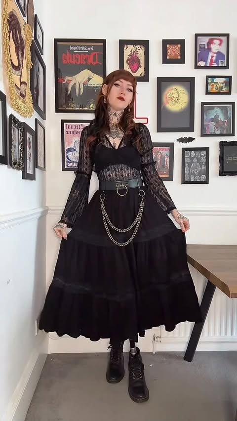 Instagram post by @gothgingerspice for Hell Bunny. Caption reads: [...] which of these I love the most!!....