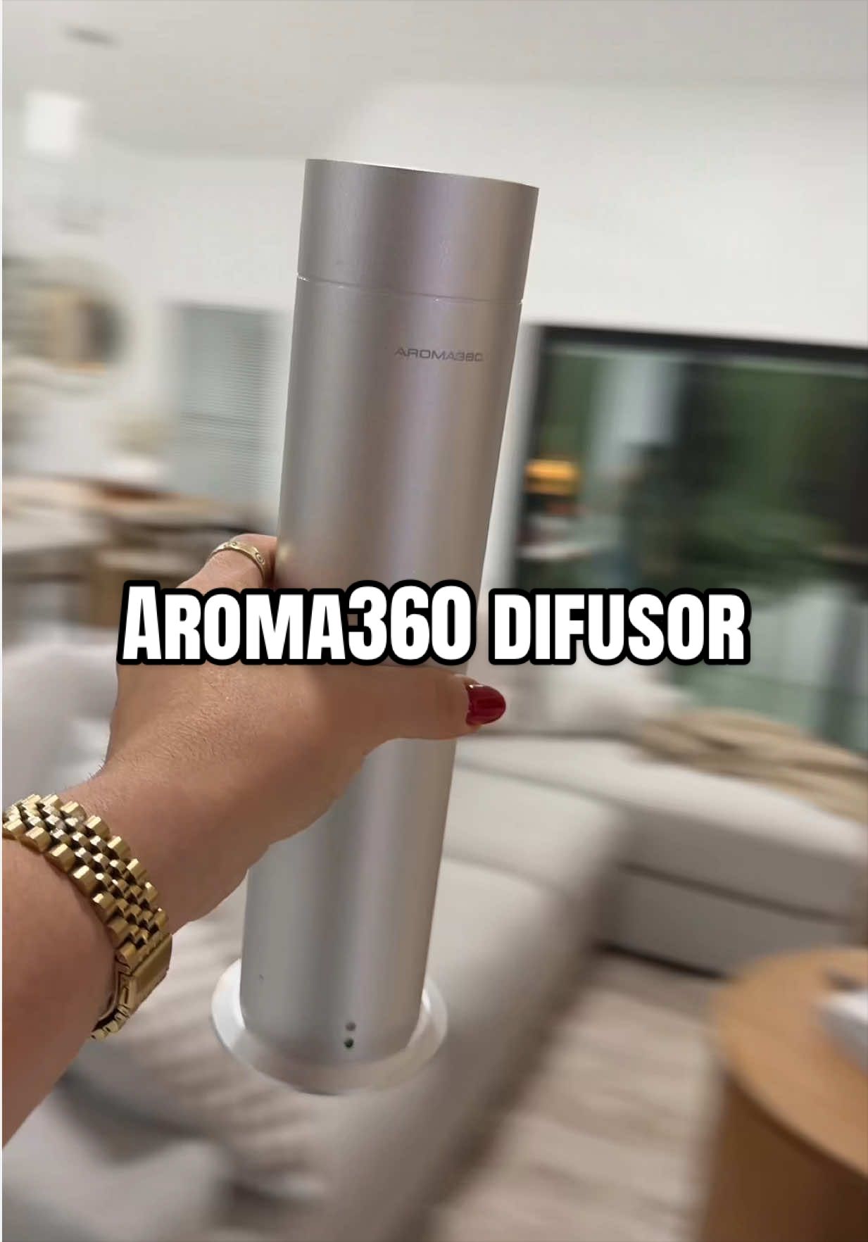 TikTok post by @diane.nails for Aroma360. Caption reads: #aroma360 @Aroma360 Store #dealsforyou.