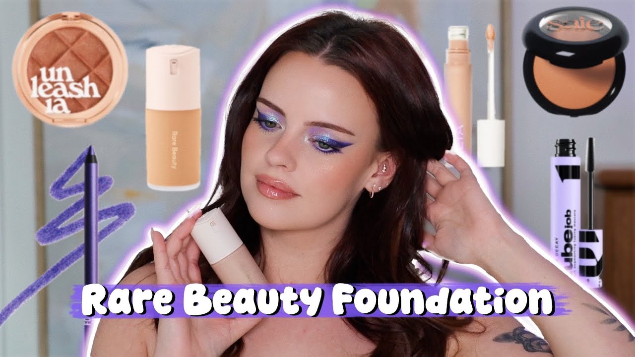 YouTube post by @JuliaAdamsMUA for ILIA Beauty. Caption reads: [...] | True to Myself Foundation - 8: ILIA BEAUTY....