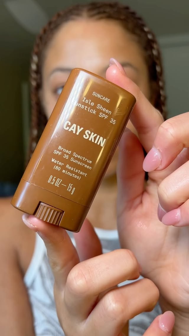 Instagram post by @jaylasteinn for Cay Skin. Caption reads: [...] which is why I am so excited about @cayskin....