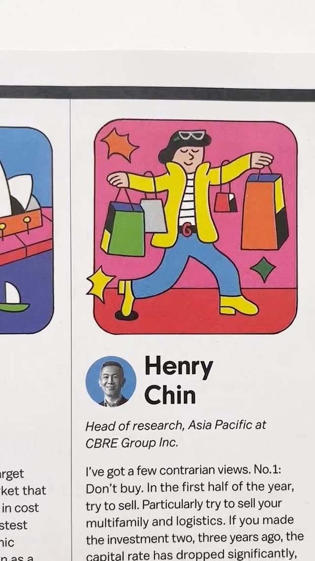 Instagram post by @andyrementer for Bloomberg. Caption reads: [...] shopping for the Real Estate Issue of....