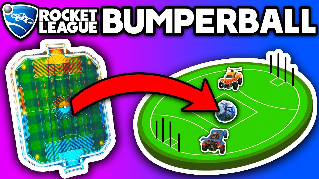 YouTube post by @Lethamyr for Champion. Caption reads: THE *NEW* ROCKET LEAGUE BUMPERBALL IS AMAZING.