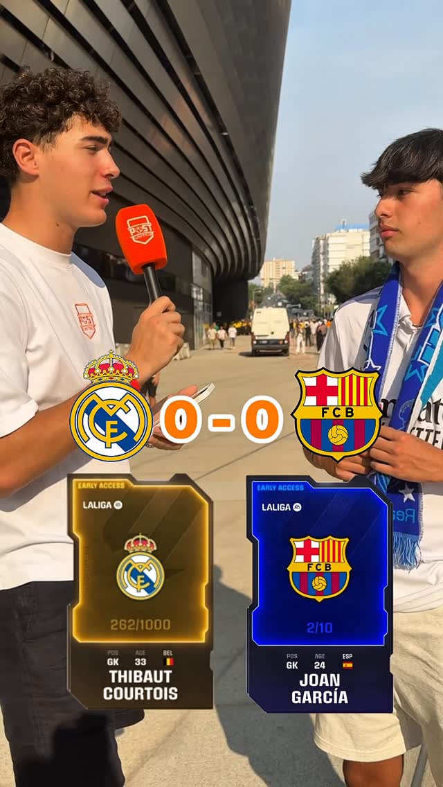 Instagram post by @postunited for Sorare. Caption reads: 👀😱 THIS OR THAT *REAL MADRID VS BARÇA* CON....