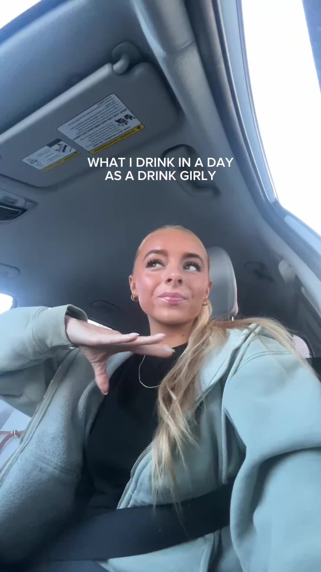 TikTok post by @anna.norine for HYDROJUG. Caption reads: [...] @Bloom Nutrition @Chobani @Diet Coke....