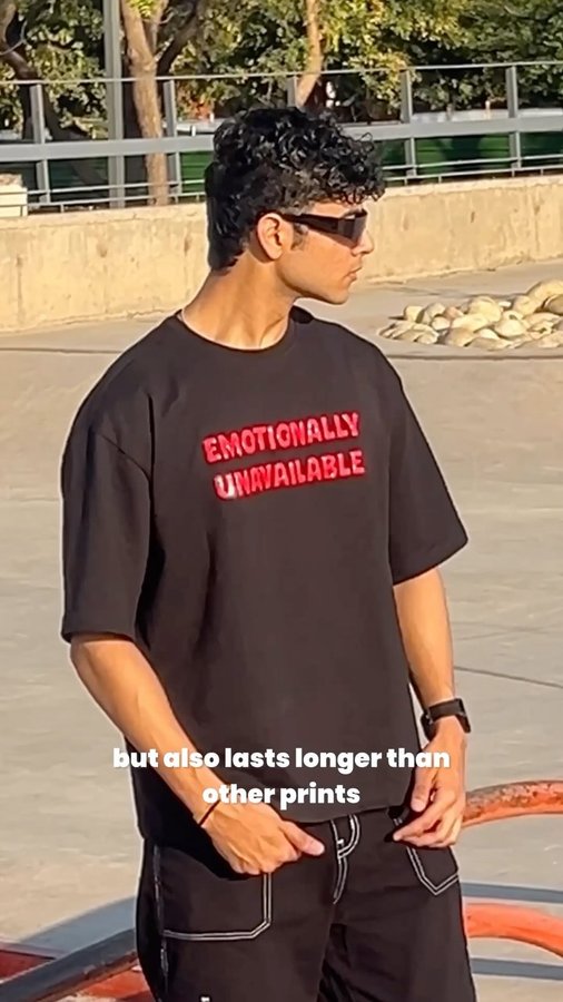 Instagram post by @devabhbhasker for BEYOUNG. Caption reads: [...] After I got Oversized T-shirts from....