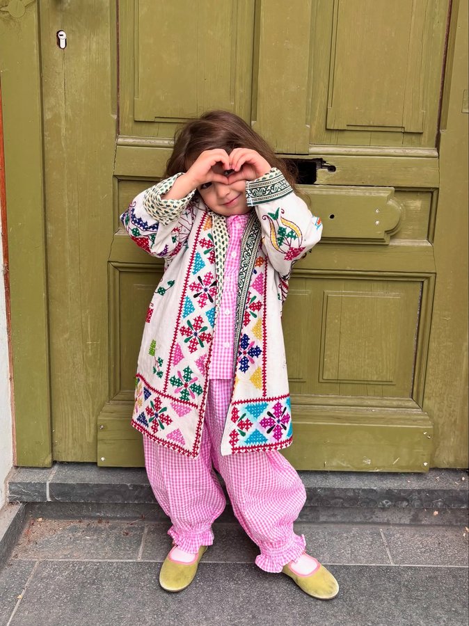 Instagram post by @celinebukulow for Olli Ella. Caption reads: Some august faves 🎠❤️🍓
.
/ad - everything is....