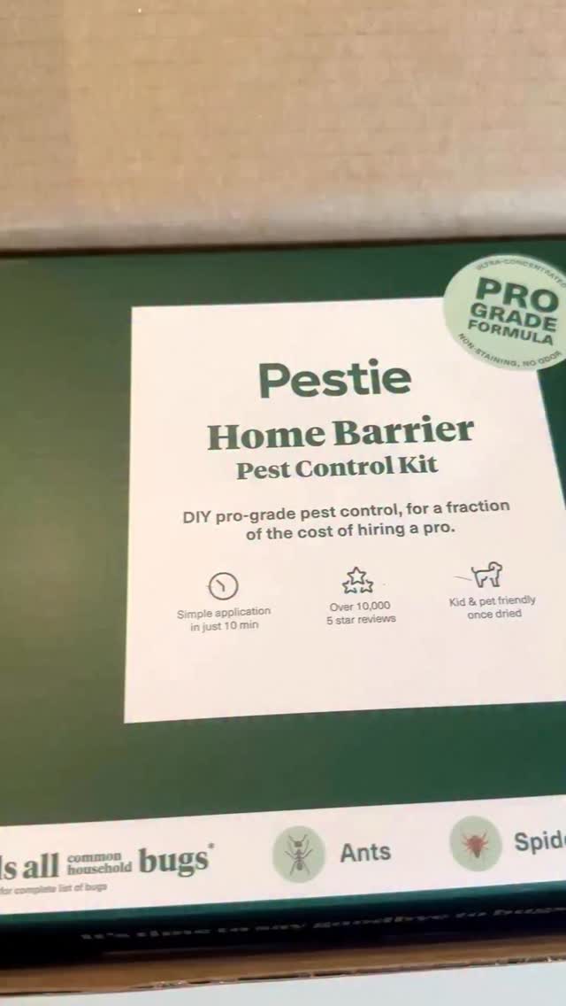 Instagram post by @ashleyjtodd for Pestie. Caption reads: [...] pests out of your home this fall with....