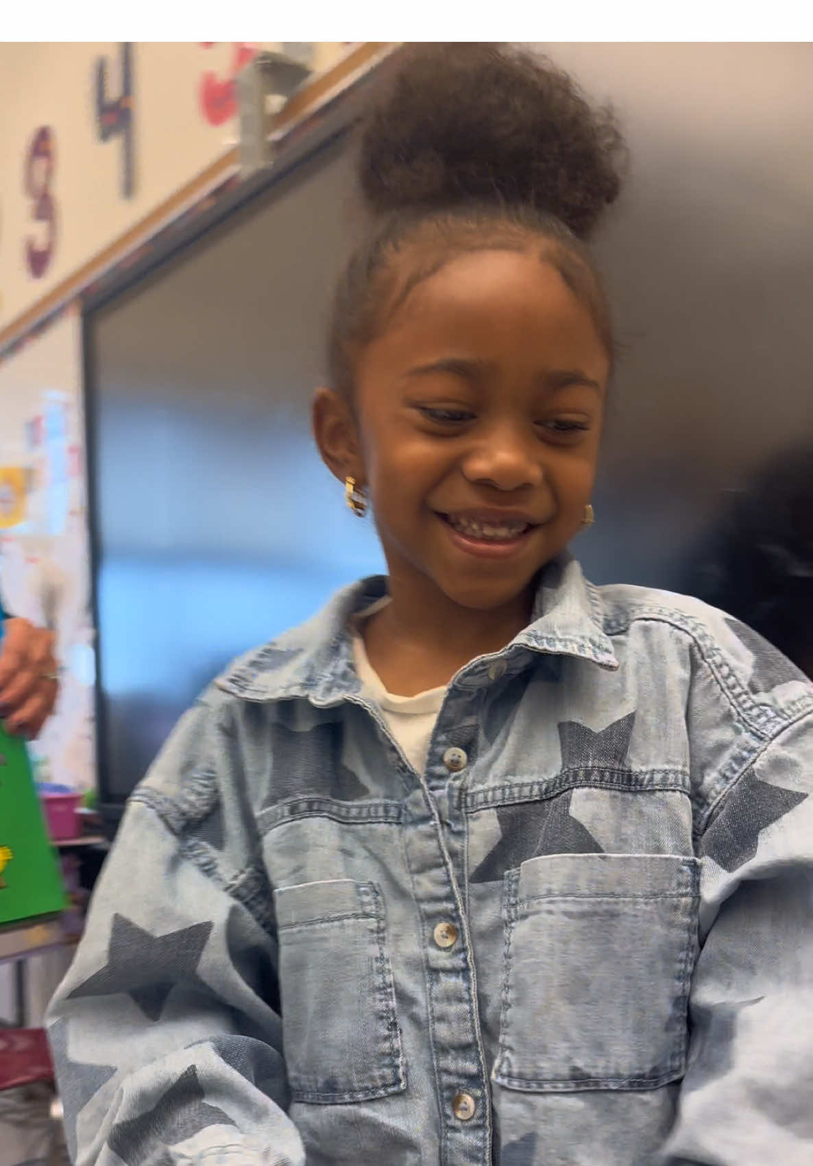 TikTok post by @ayo_castrokids for JeanPaulGaultier. Caption reads: Running late for school today. And Zuri was being....