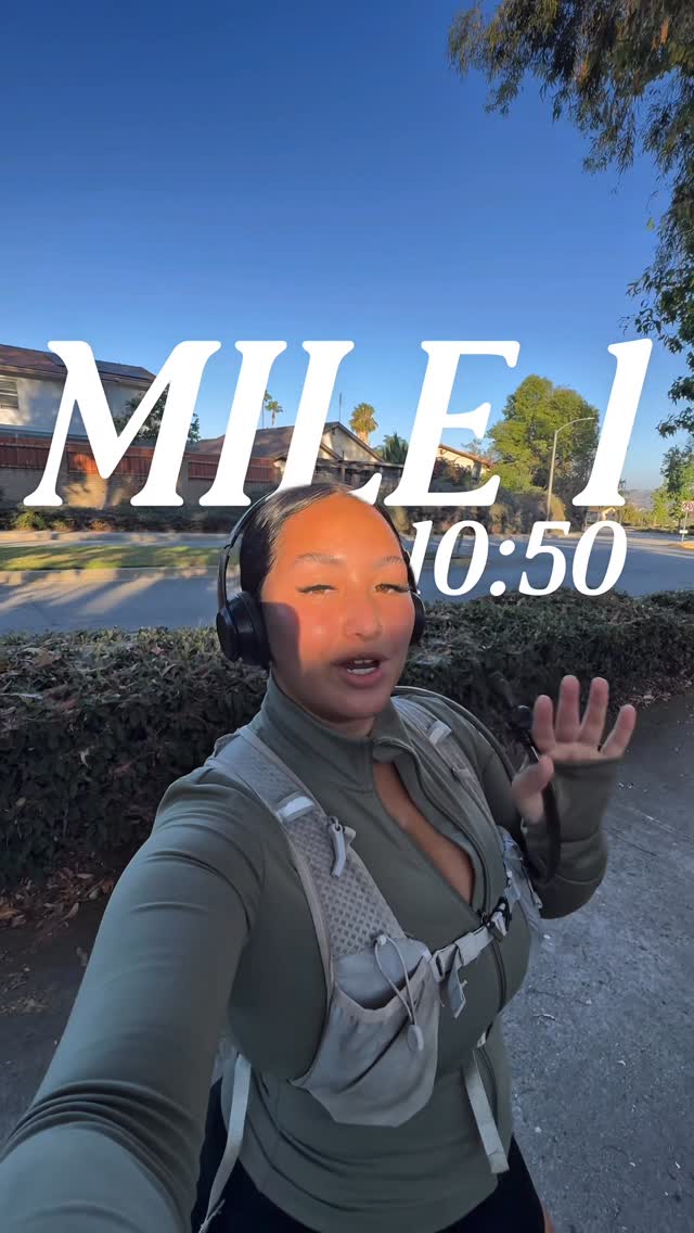 Instagram post by @priscillayoshida for Baby Trend. Caption reads: This is WEEK 7, Day 1 of @honolulumarathon....