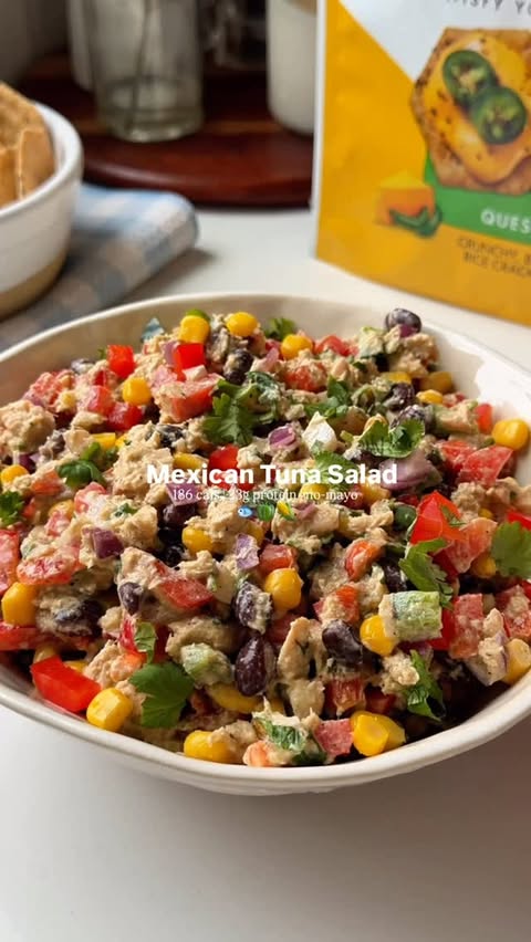 Instagram post by @eatingbirdfood for Crunchmaster Crackers. Caption reads: [...] tuna salad with a side of....