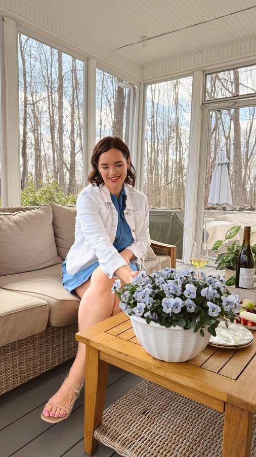 Instagram post by @maddy_gutierrez_ for J.Jill. Caption reads: Some days, I’m running through the park. Others,....