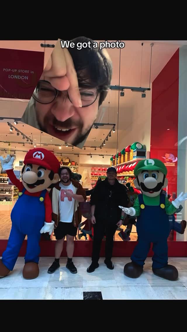 Instagram post by @dheanasaur for Nintendo. Caption reads: So @nintendouk has a their first pop up shop in....