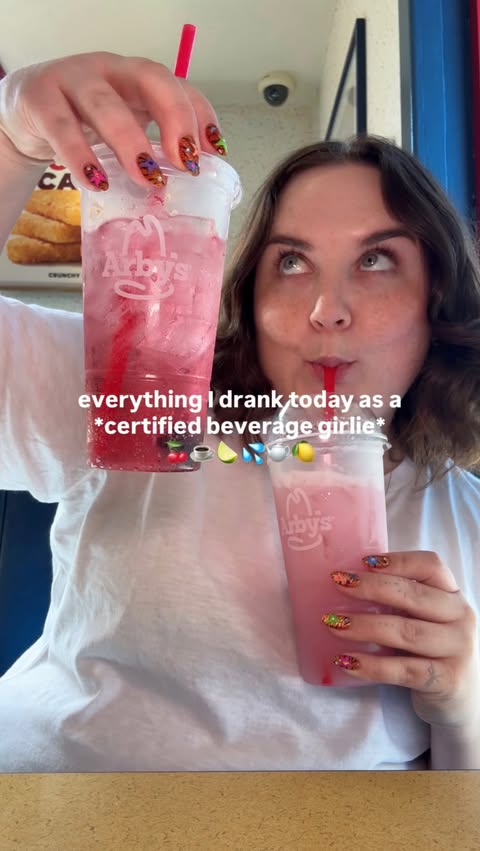 Instagram post by @emilytheperry for Arby's. Caption reads: I had to investigate when I heard @arbys made a....