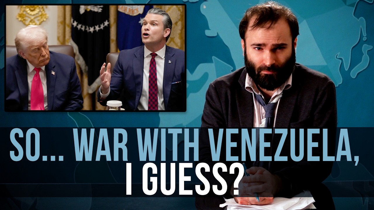 YouTube post by @SMN for Calm. Caption reads: So... War With Venezuela, I Guess? - SOME MORE....