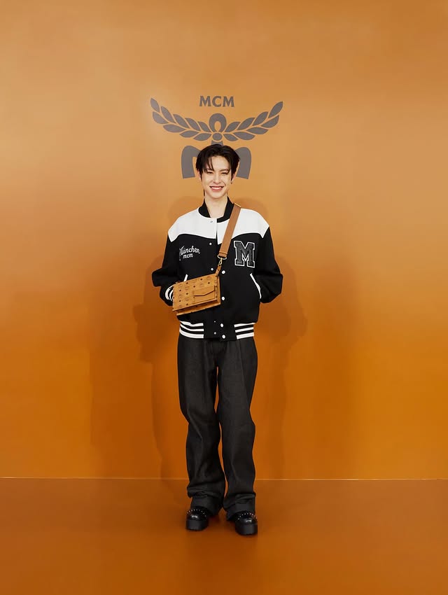 Instagram post by @meepooh.winn for MCM. Caption reads: An iconic moment at the MCM EmQuartier Lifestyle....