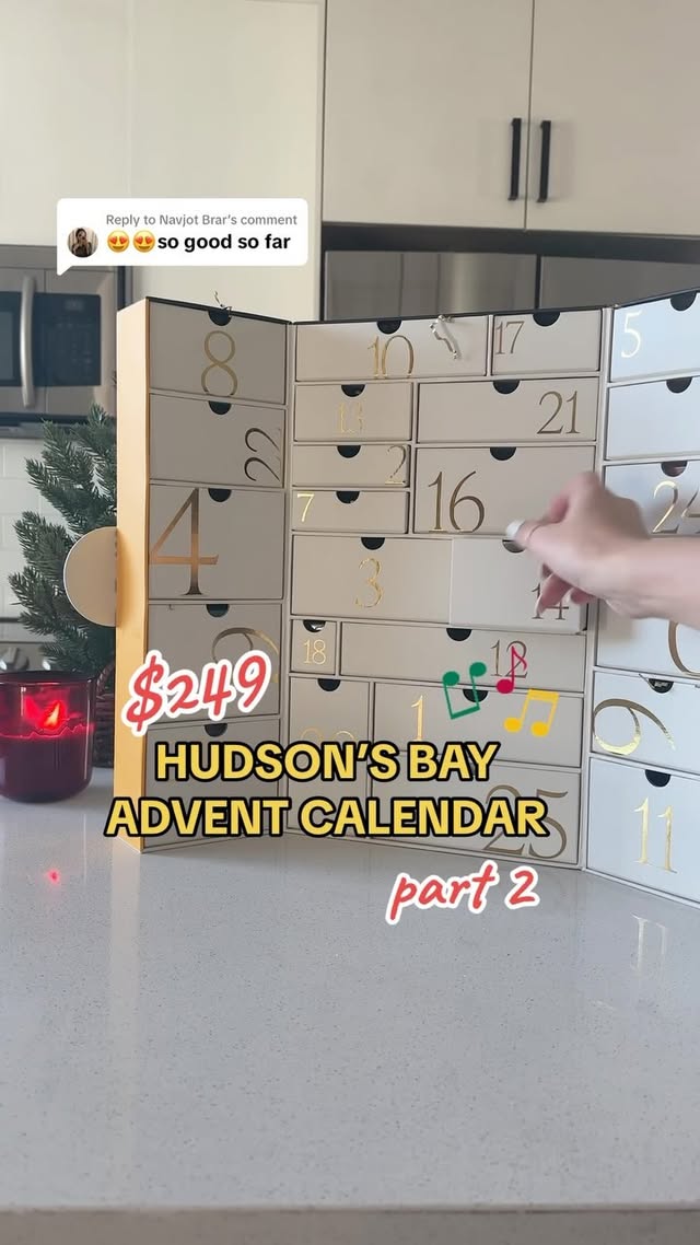 Instagram post by @jsapproved for The Bay. Caption reads: [...] only! #adventcalendar #hudsonsbay #thebay....