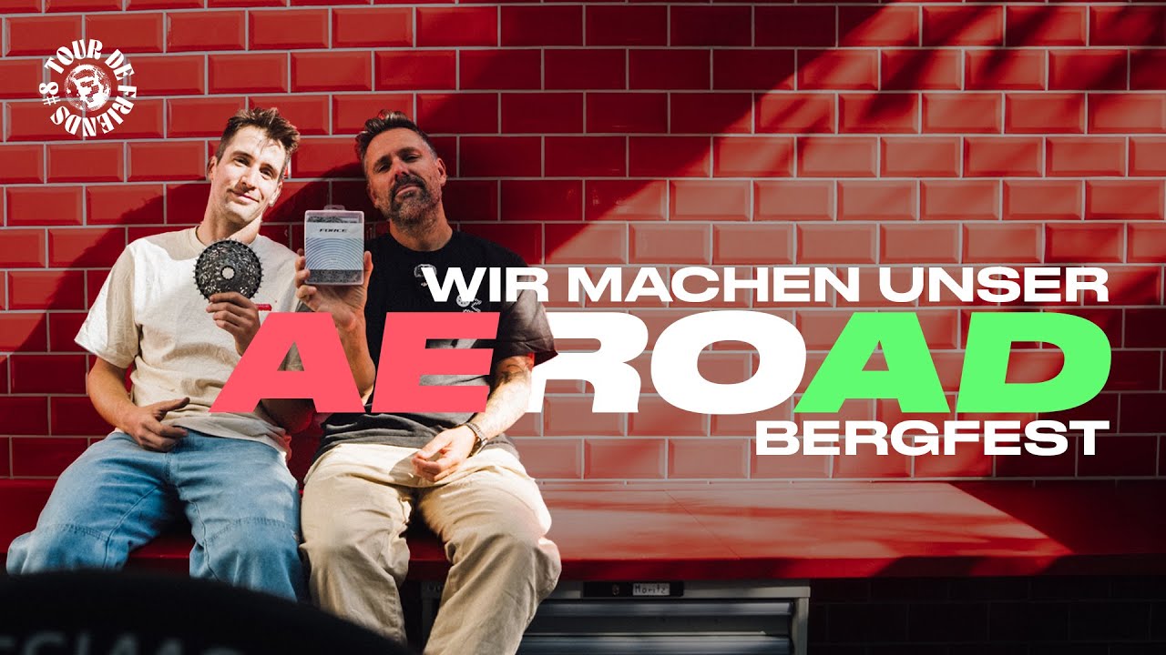 YouTube post by @RADRACE_official for Dynamic Bike Care. Caption reads: Rad Race Explained - "Wir machen unser Aeroad....