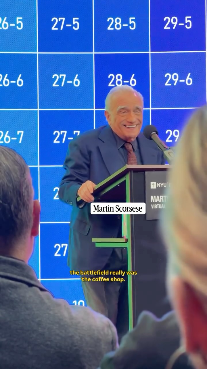 Instagram post by @reaganyorke for Lavazza USA. Caption reads: We’re in New York at the Martin Scorsese Virtual....