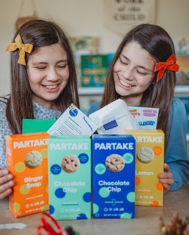 Instagram post by @homeschoolingmoonchildren for Partake Foods. Caption reads: Have you heard of @partakefoods ? They make my....