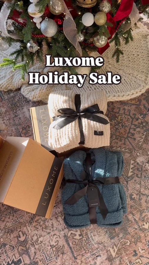 Instagram post by @mygeorgiahouse for LUXOME. Caption reads: Luxome Holiday Sale is the ONLY sale of the [...].