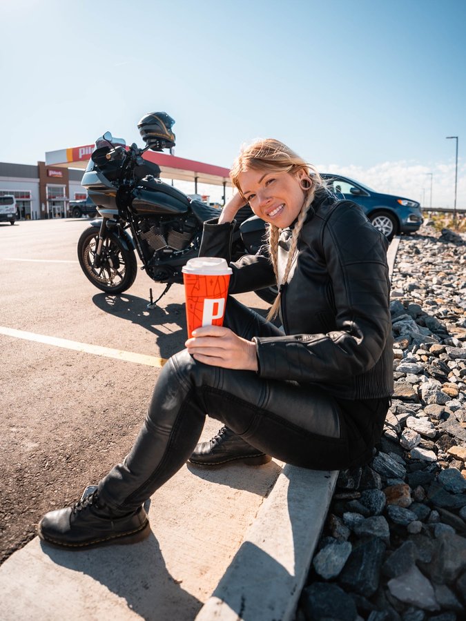 Instagram post by @ridetofood for Pilot Flying J. Caption reads: Where are you headed to enjoy the Fall foliage....