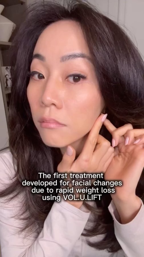 Instagram post by @thedavisstandard for IMAGE Skincare. Caption reads: [...] and plant collagen. @volulift @imageskincare....