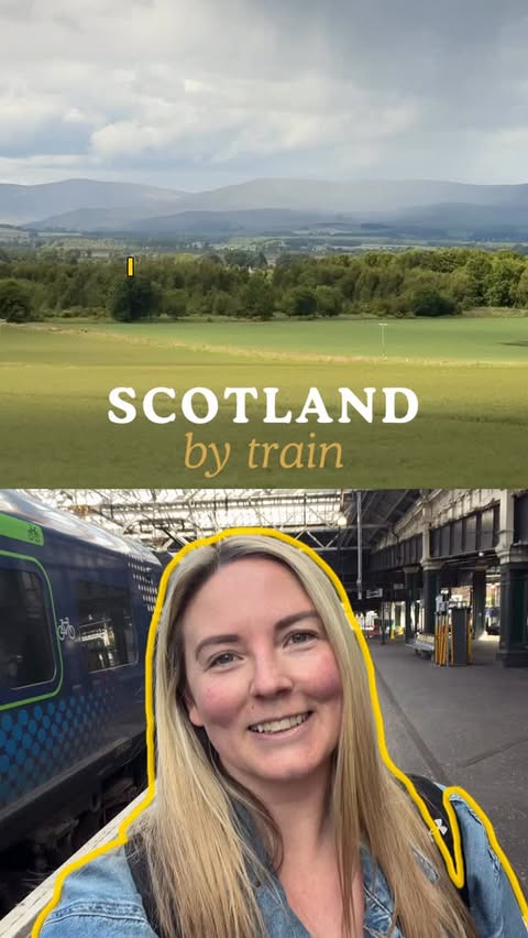 Instagram post by @wayfaringkiwi for Trip.com. Caption reads: [...] 🏴󠁧󠁢󠁳󠁣󠁴󠁿 AD Step 1: Download the....