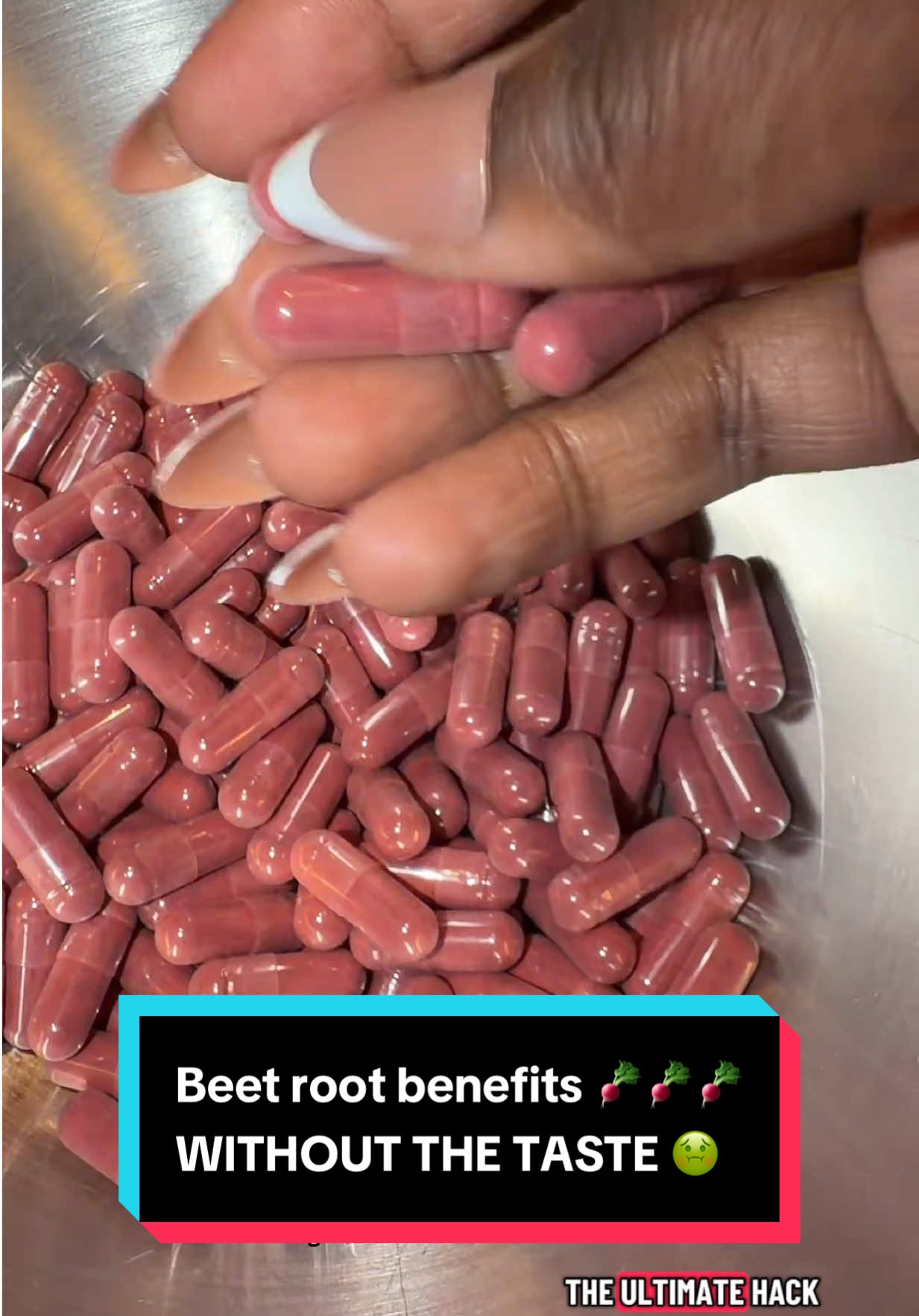 TikTok post by @victorialstaton for Nutricost. Caption reads: [...] without the nasty taste 😮‍💨👏 These....