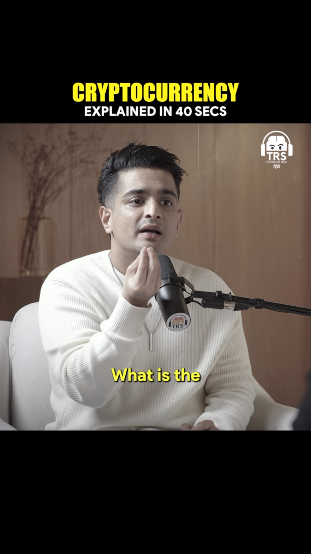 Instagram post by @sumit21gupta for CoinDCX. Caption reads: Cryptocurrency Explained In Hindi Ft. CoinDCX....