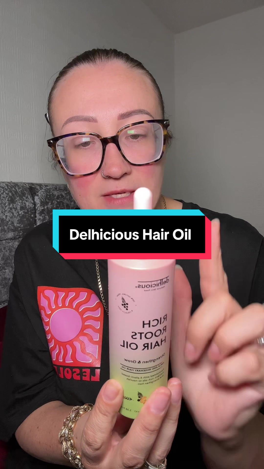 TikTok post by @clairewalton21 for Delhicious Body. Caption reads: The first thing you will notice about an Indian....