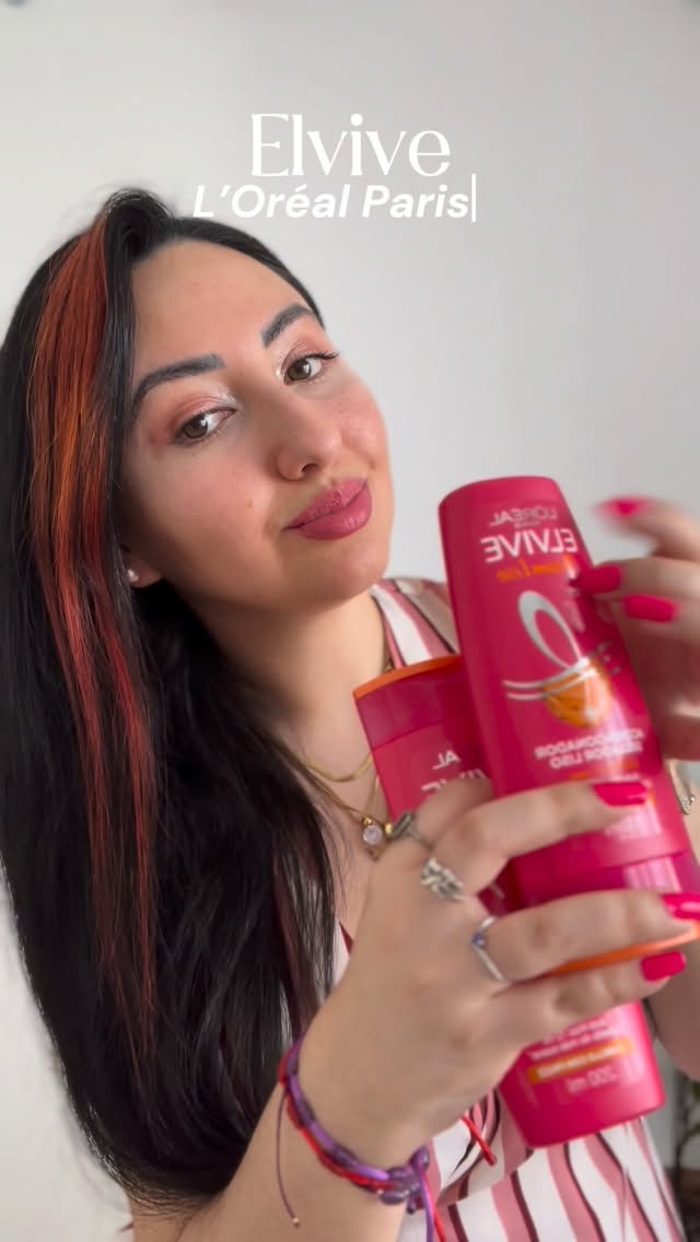 Instagram post by @luciabelenmelo for ForMe Tips. Caption reads: Acompañame a probar la nueva línea Dream Liso de....