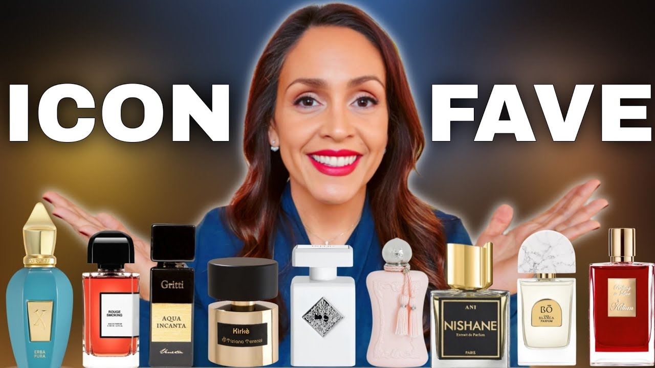 YouTube post by @VeronicaSays for Scentsplit. Caption reads: FAVORITE VS ICONIC FRAGRANCES: Niche Edition.