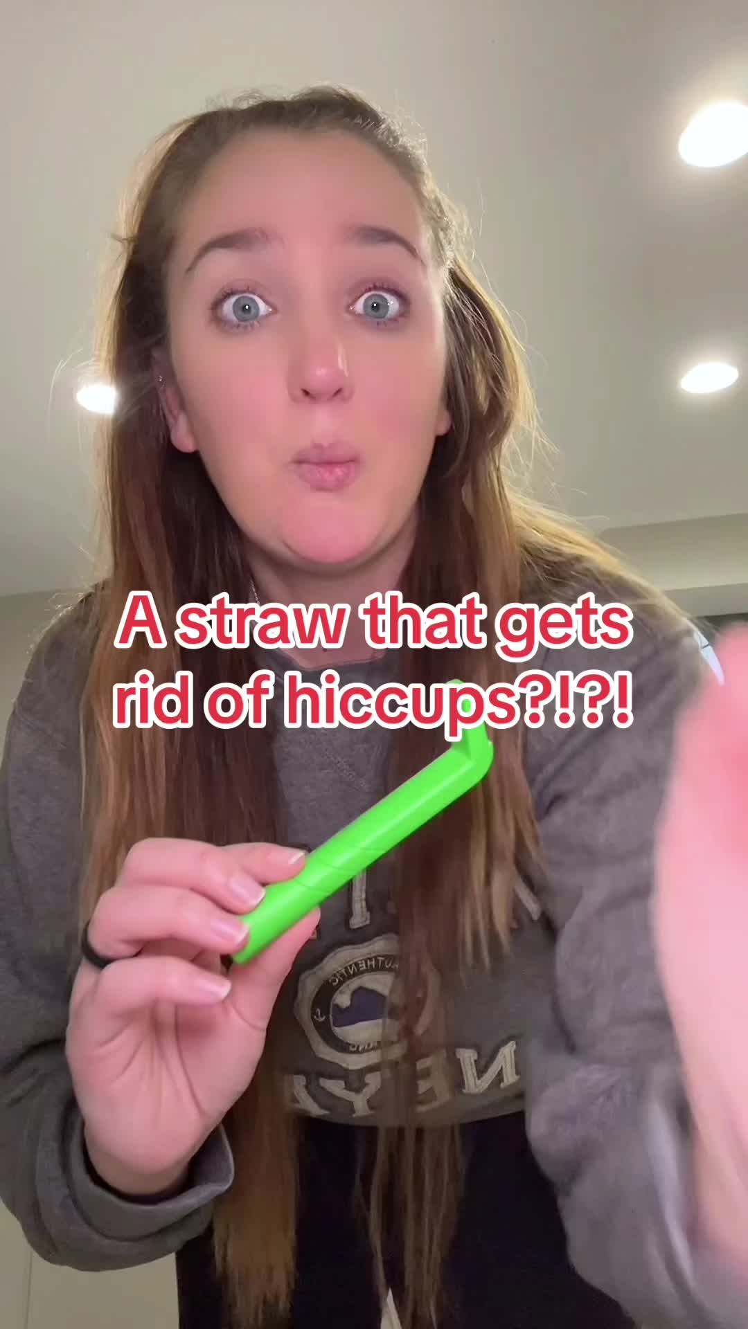 TikTok post by @allthingsemz for HiccAway. Caption reads: @HiccAway - Stops Hiccups Fast - IS A MUST HAVE....