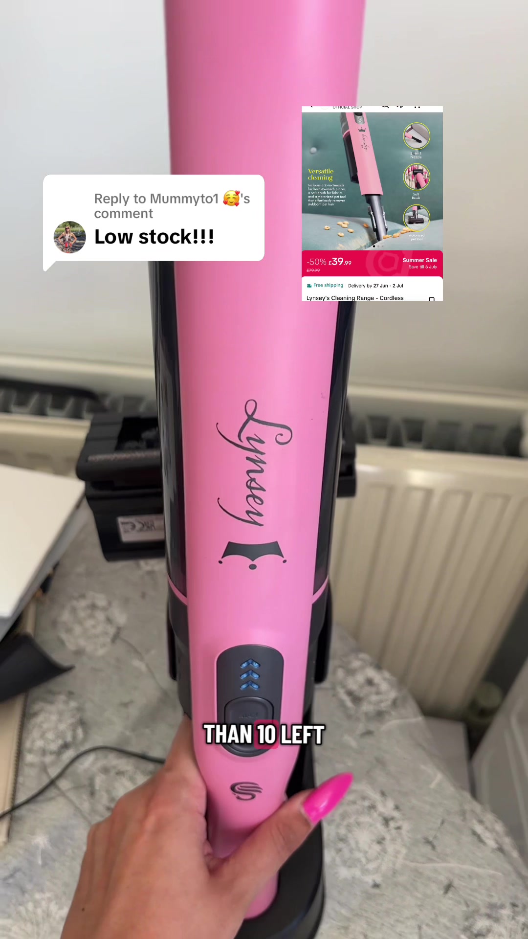 TikTok post by @ninibubble123 for SwanbrandSA. Caption reads: Replying to @Mummyto1 🥰 Run so you don’t miss out....