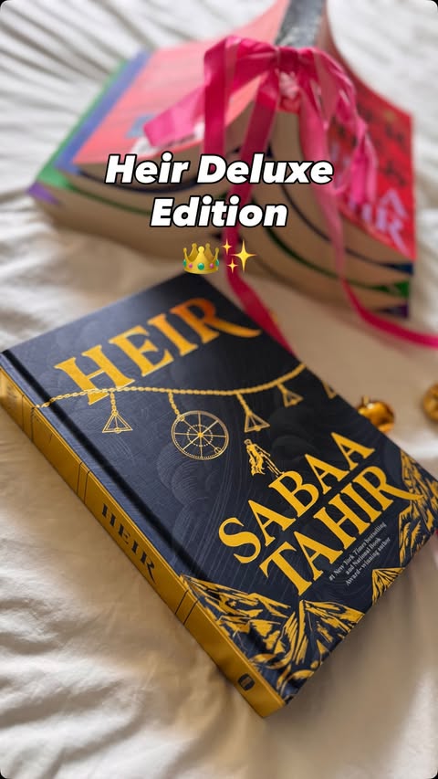 Instagram post by @readaholic19 for Penguin Teen. Caption reads: #AD Heir Deluxe Edition 👑✨@penguinteen....