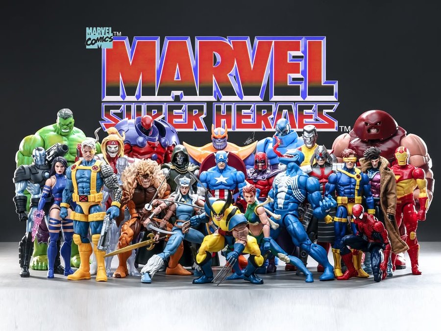 Instagram post by @mrleeee for Hasbro Pulse. Caption reads: “Marvel Capcom ,Marvel characters line up from....