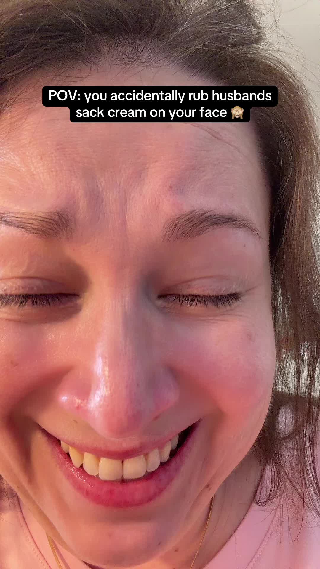 TikTok post by @libbyistart for Derm Dude. Caption reads: [...] #happysack #pov #tiktokshop @Derm Dude.